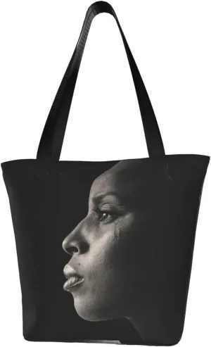 Mary J Musics Blige Shoulder Bag, Customized Shopping Tote Portable Canvas Bag