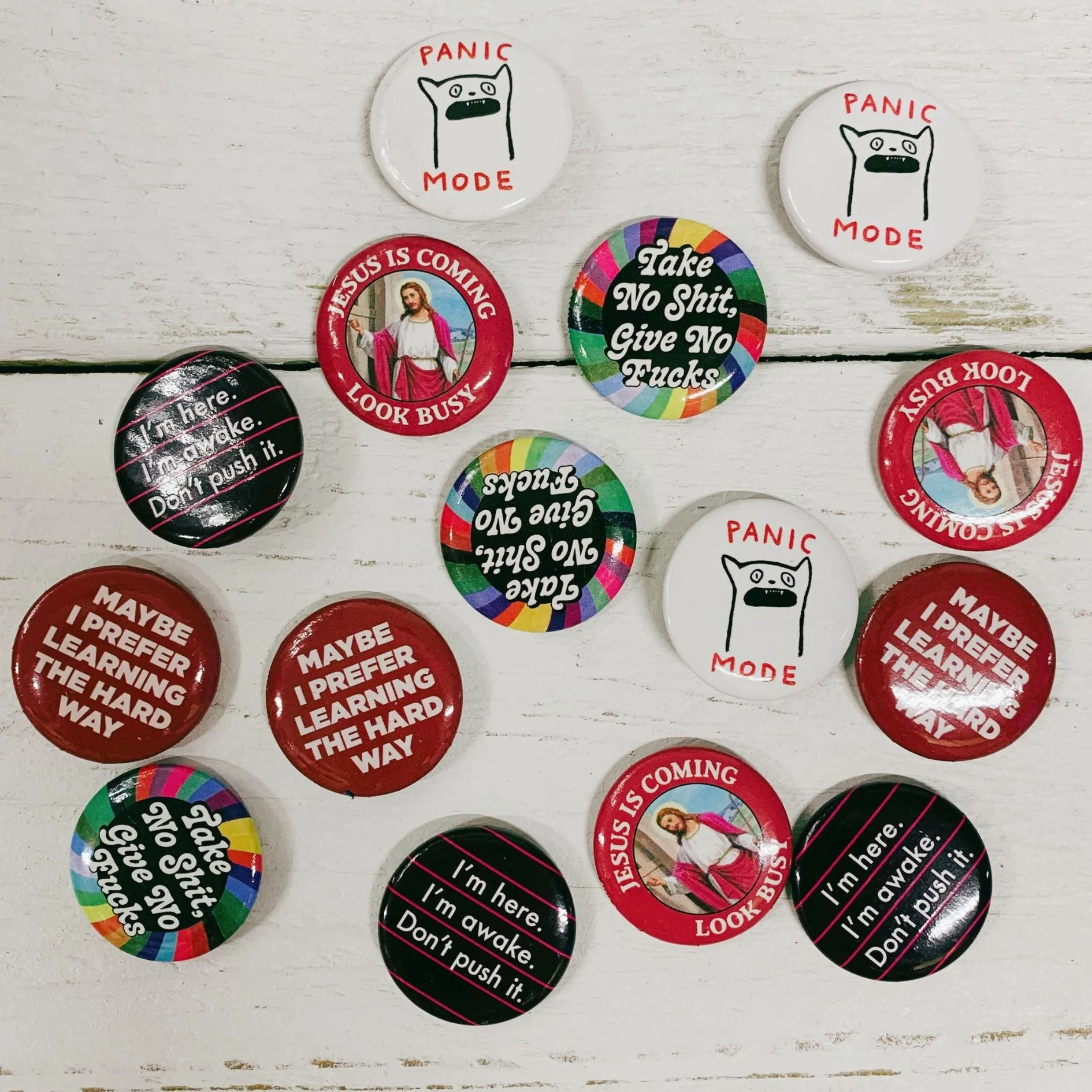 Maybe I Prefer Learning The Hard Way Lapel Pin | Pinback Button Badge | 1.3"