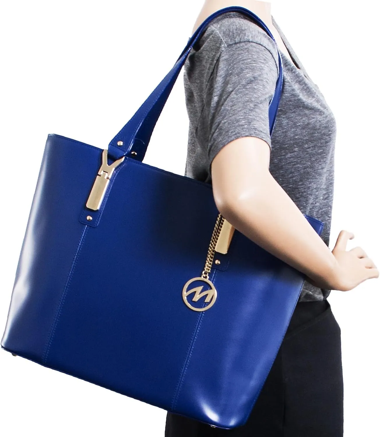 McKlein Leather Ladies' Tote with Tablet Pocket- ALDORA