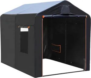 MEGHNA Bike Storage Shed Tent for 5-8 Bicycles 420D Oxford Fabric Extra Large Waterproof Foldable Bicycle Cover Outdoor Bike Storage for Garden Camping