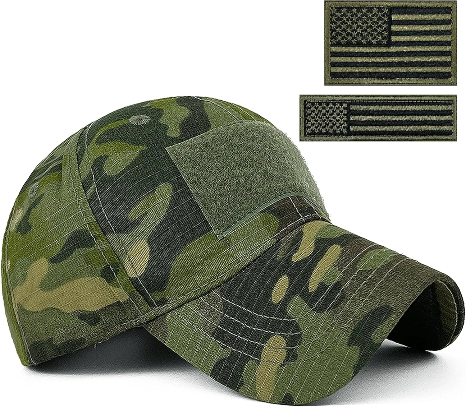 Men American Flag Patch Tactical Camo Baseball Cap Women USA Flag Military Army Patriotic Operator Camouflage Hat