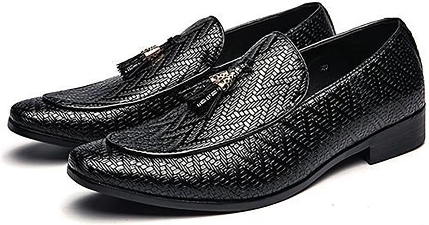 Men Oxford Shoes Lace Up Split Toe Men Dress Shoes， Suede Patchwork Crocodile Pointed Toe Prints Leather Shoes Men
