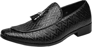 Men Oxford Shoes Lace Up Split Toe Men Dress Shoes， Suede Patchwork Crocodile Pointed Toe Prints Leather Shoes Men