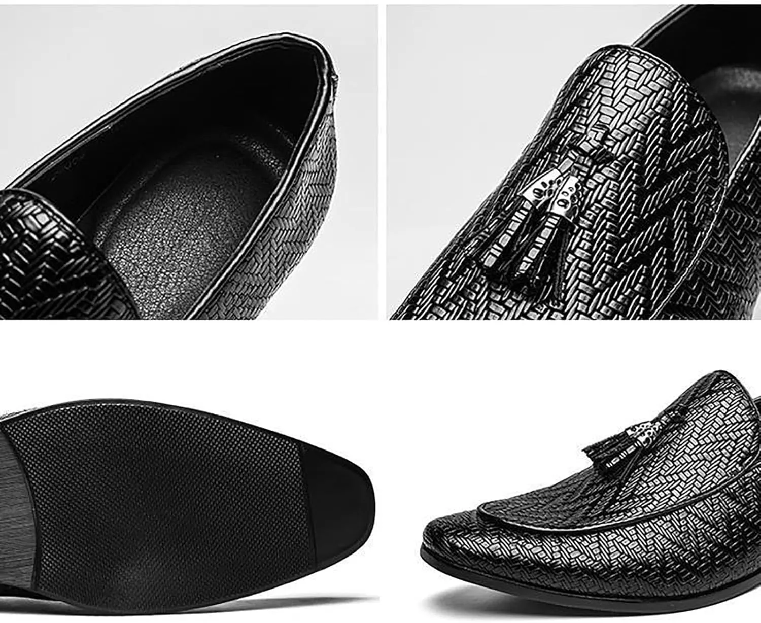 Men Oxford Shoes Lace Up Split Toe Men Dress Shoes， Suede Patchwork Crocodile Pointed Toe Prints Leather Shoes Men