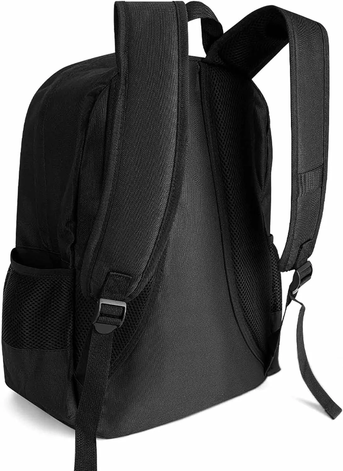 Men Women Lightweight Beautiful Wild Animal Tiger Abstract Art Daypack Bookbag Big Capacity Carry On Bag With Side Pockets for Camping Travel Bicycle