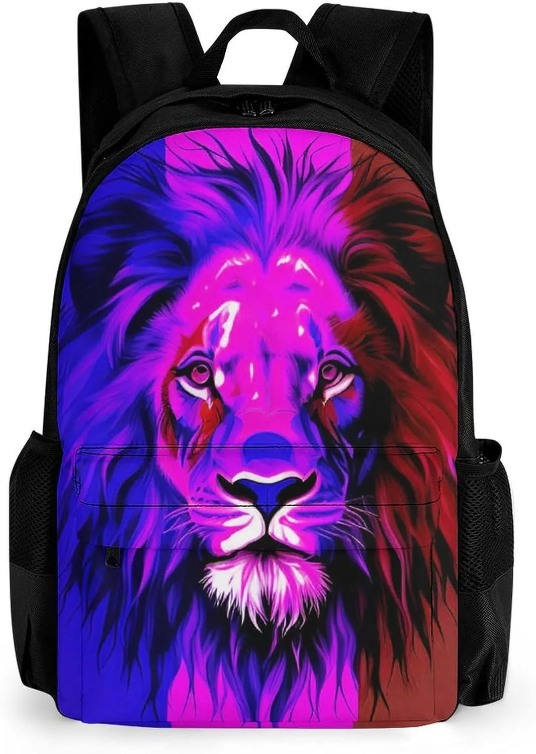 Men Women Lightweight Reggae Rasta Flag Lion Art Backpack Large Capacity Bookbag With Smooth Zippers for Gym Business Running