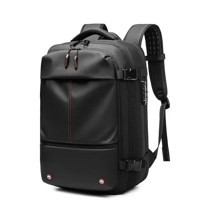 Men's 17-Inch Laptop Backpack - Vacuum Compression Business and School Backpack with Large Capacity for Outdoor Use