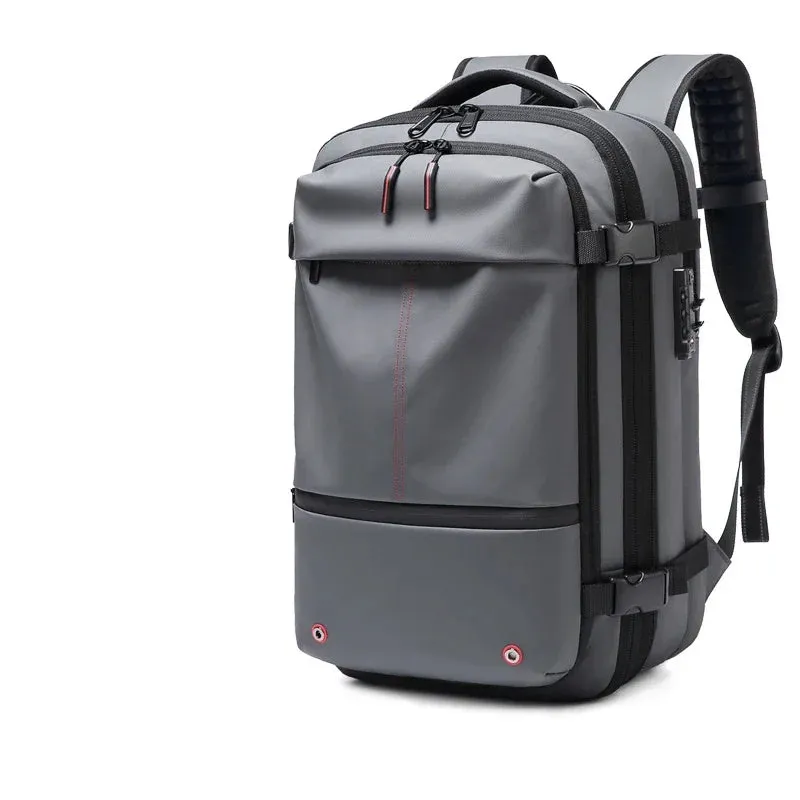 Men's 17-Inch Laptop Backpack - Vacuum Compression Business and School Backpack with Large Capacity for Outdoor Use