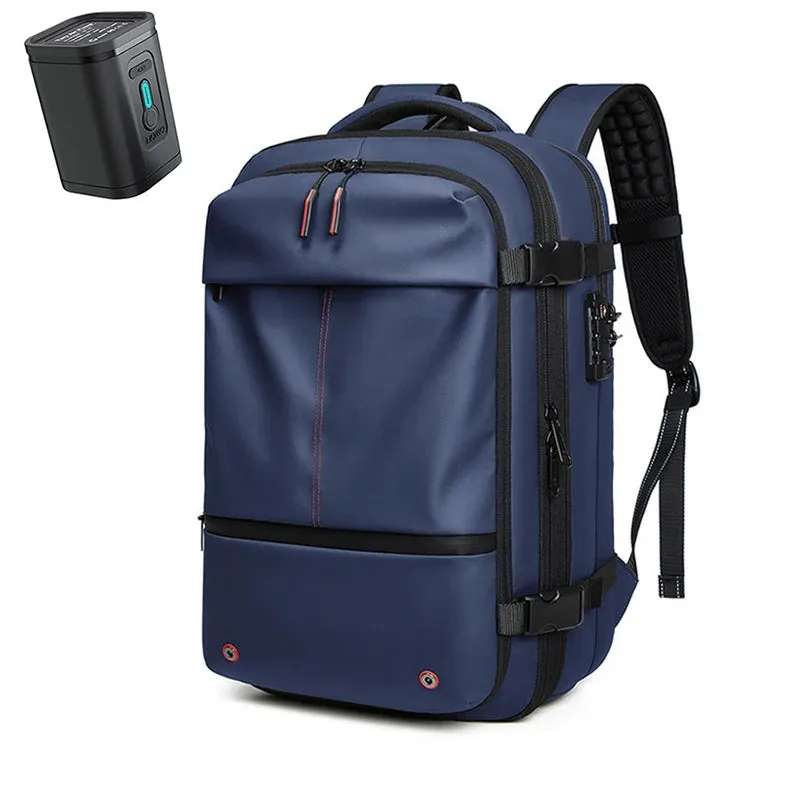 Men's 17-Inch Laptop Backpack - Vacuum Compression Business and School Backpack with Large Capacity for Outdoor Use
