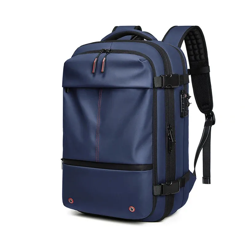 Men's 17-Inch Laptop Backpack - Vacuum Compression Business and School Backpack with Large Capacity for Outdoor Use