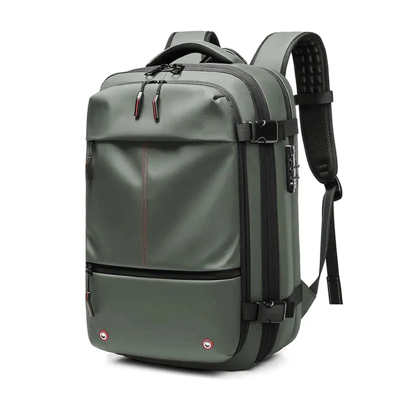Men's 17-Inch Laptop Backpack - Vacuum Compression Business and School Backpack with Large Capacity for Outdoor Use