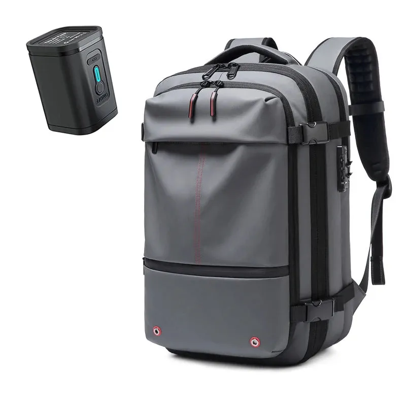 Men's 17-Inch Laptop Backpack - Vacuum Compression Business and School Backpack with Large Capacity for Outdoor Use