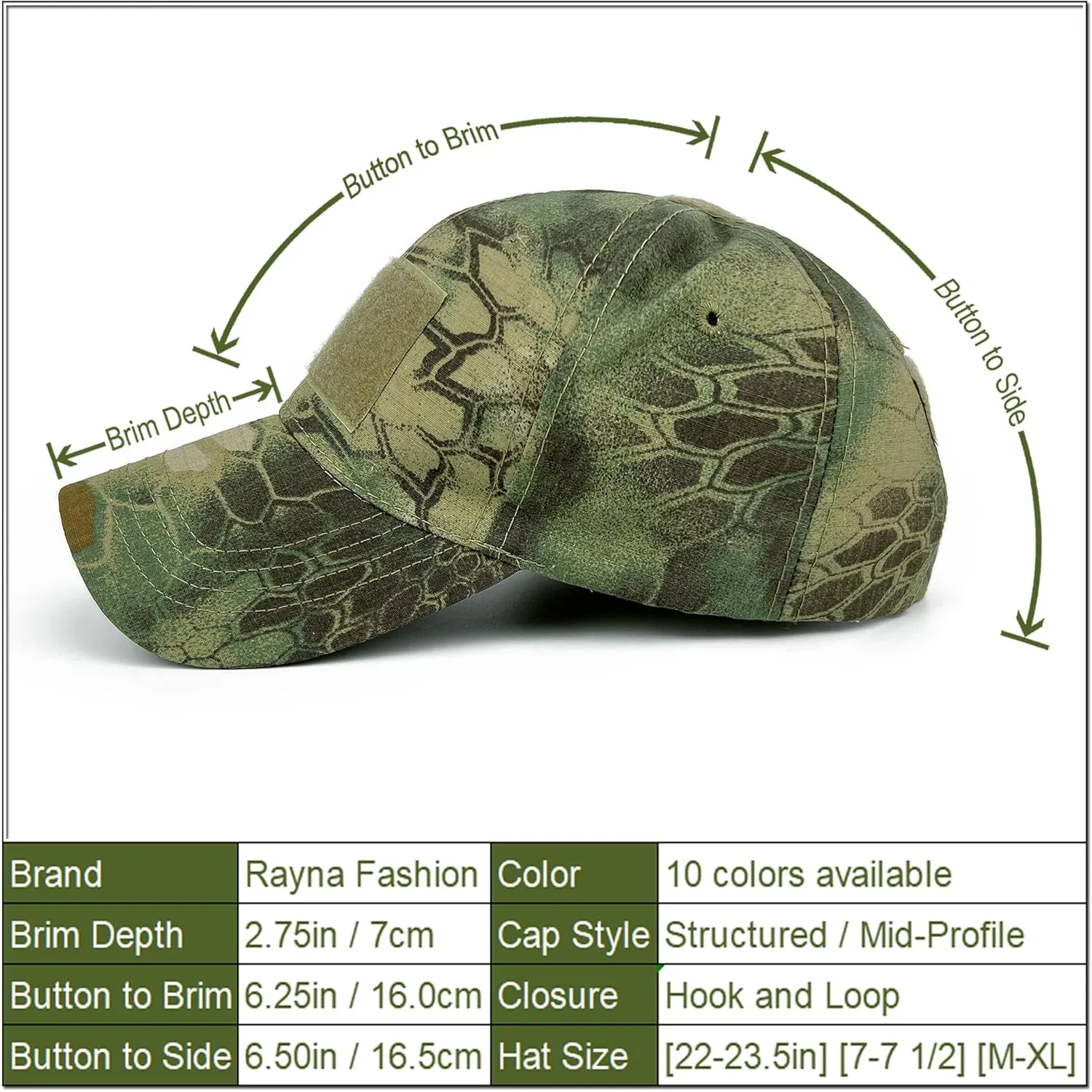 Mens Camo Baseball Hats with American Flag USA Patch Military Baseball Caps for Women