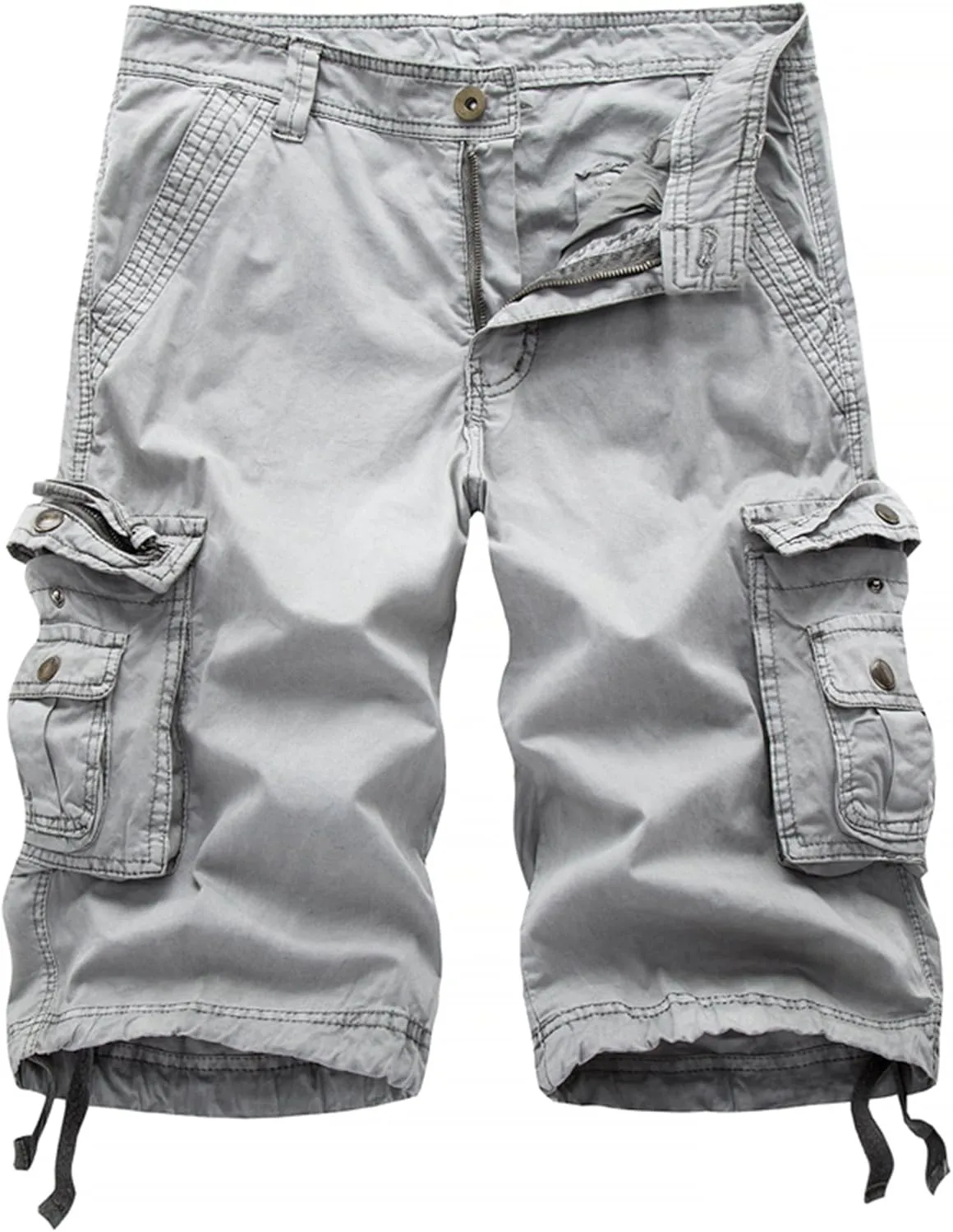 Men's Camo Cargo Shorts Relaxed Fit Multi-Pocket Outdoor Camouflage Cargo Shorts Cotton