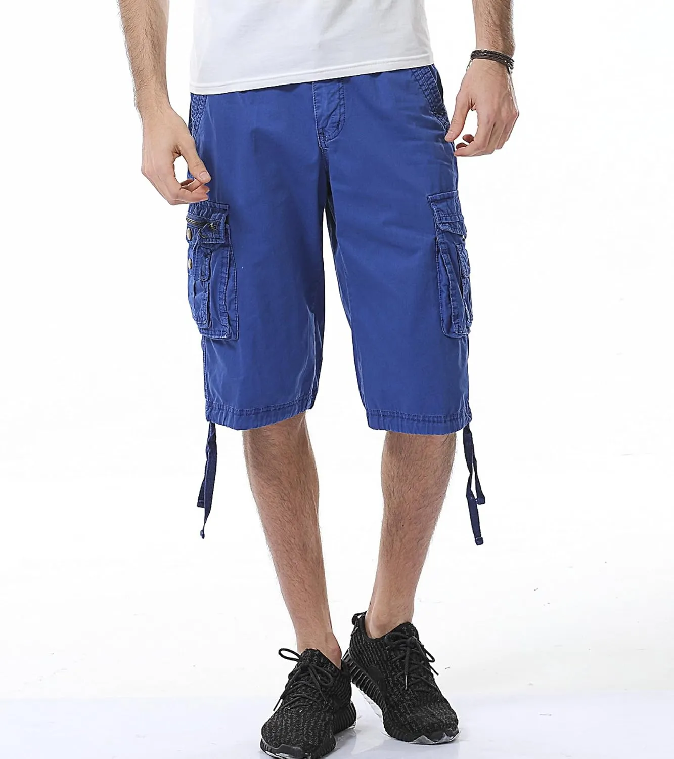 Men's Camo Cargo Shorts Relaxed Fit Multi-Pocket Outdoor Camouflage Cargo Shorts Cotton