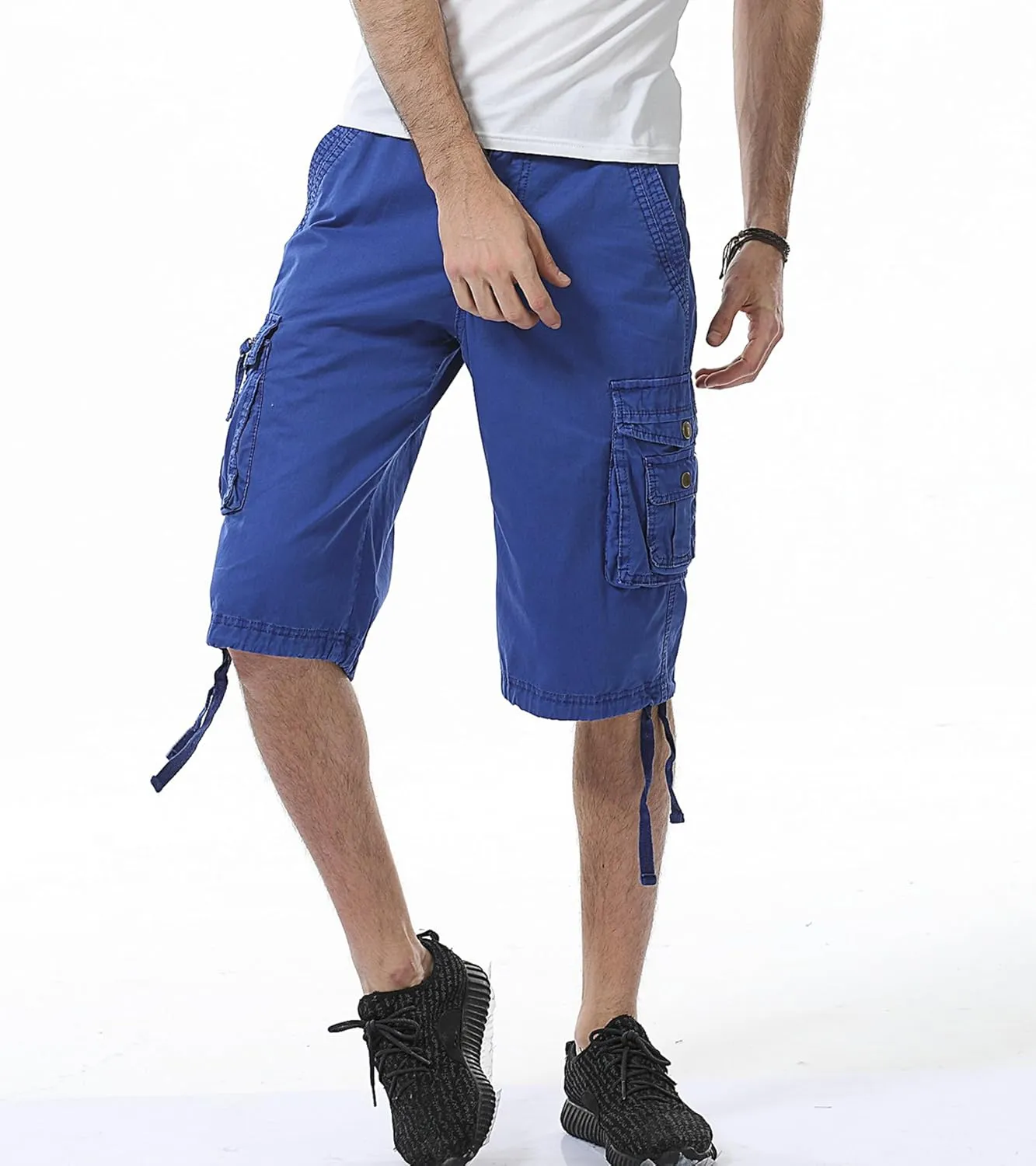 Men's Camo Cargo Shorts Relaxed Fit Multi-Pocket Outdoor Camouflage Cargo Shorts Cotton