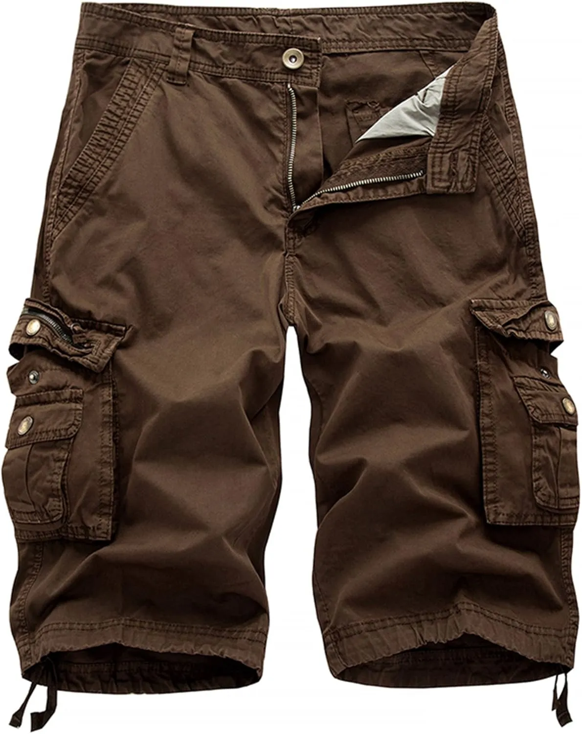 Men's Camo Cargo Shorts Relaxed Fit Multi-Pocket Outdoor Camouflage Cargo Shorts Cotton