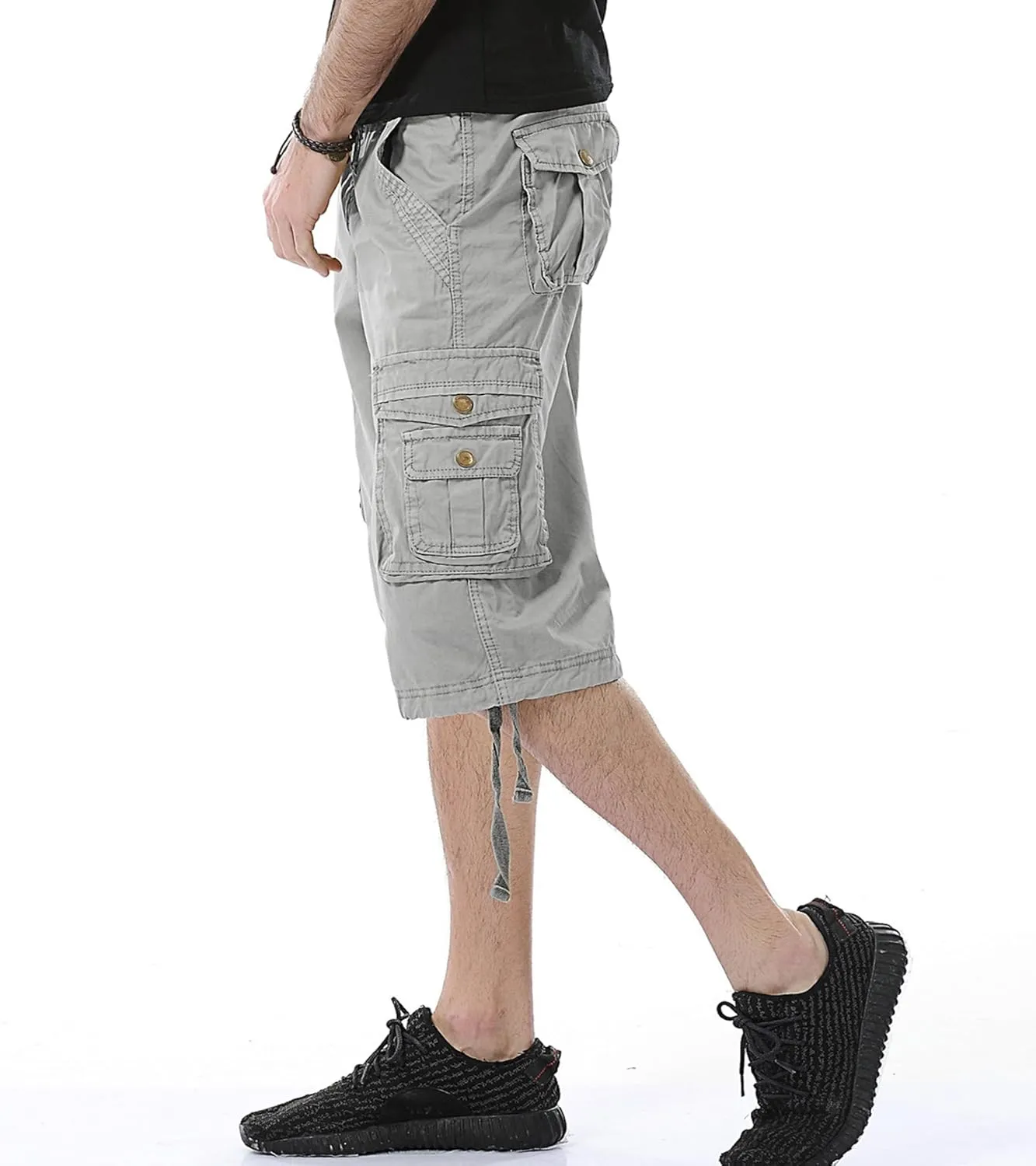 Men's Camo Cargo Shorts Relaxed Fit Multi-Pocket Outdoor Camouflage Cargo Shorts Cotton