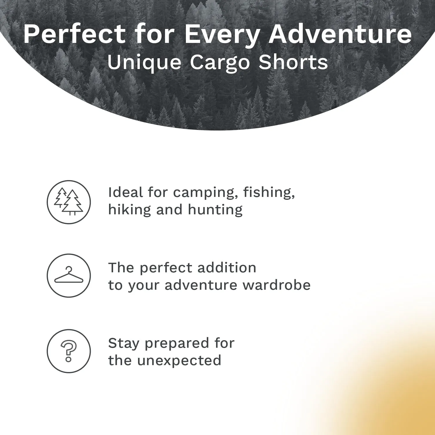 Men's Cargo Shorts - Durable Camo Cargo Shorts for Men-Mens Shorts Cargo with Mossy Oak Print - Ideal for Hiking and Camping