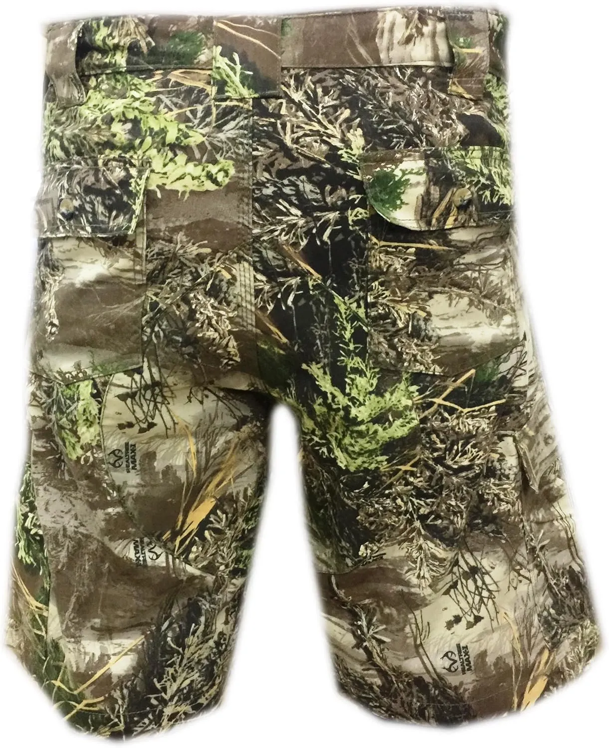 Men's Cargo Shorts - Durable Camo Cargo Shorts for Men-Mens Shorts Cargo with Mossy Oak Print - Ideal for Hiking and Camping