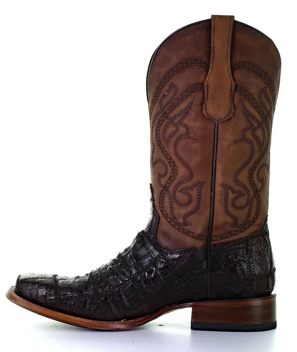 Men's Cinnamon Caiman Patch Work Boot By Circle G L5735