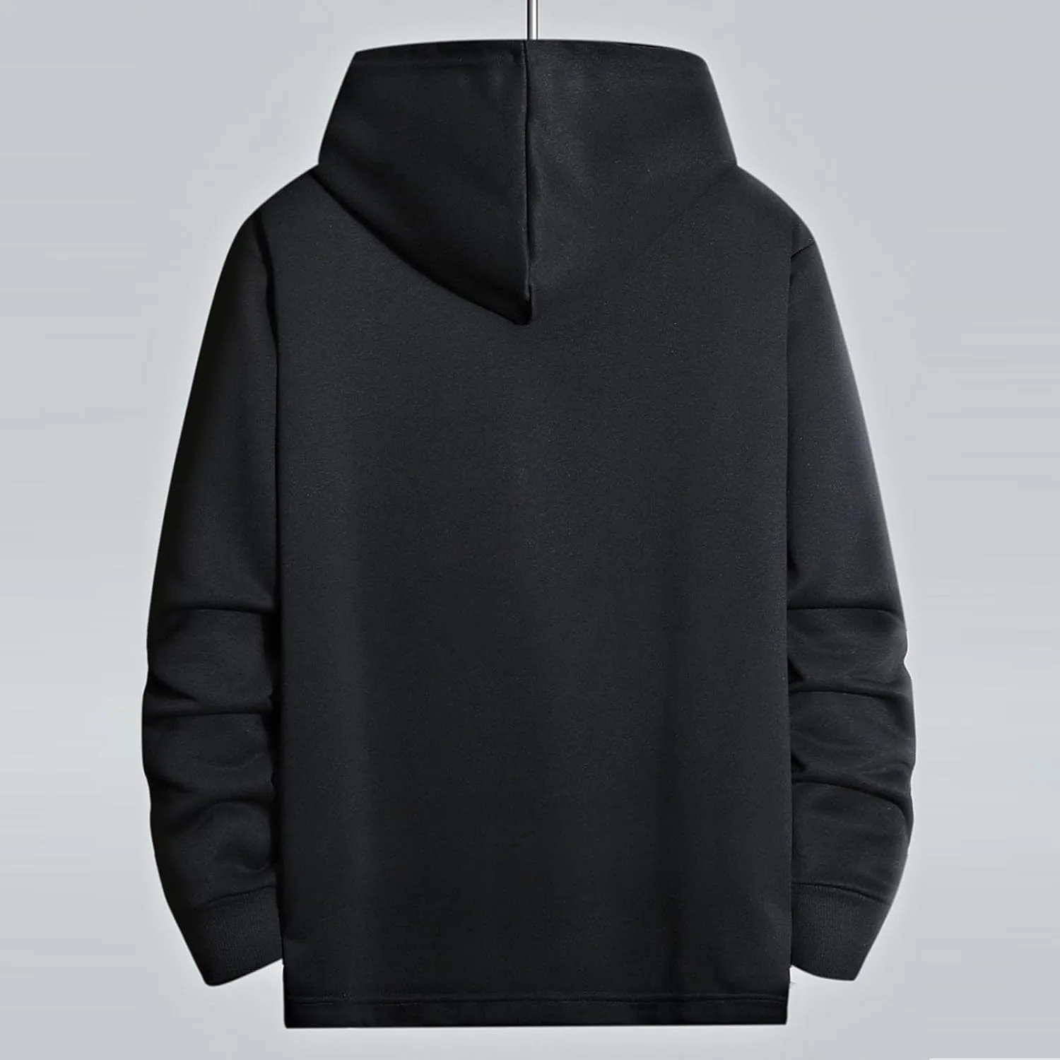 Men's Hoodies Basic Solid Vintage Drawstring Casual Loose Pullover Tops Big And Tall Comfy Lightweight Clothes 2024
