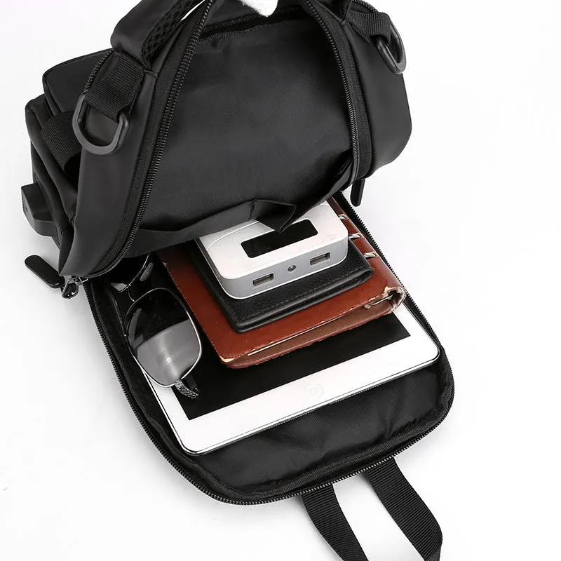 Men's Korean Style Fashionable Leisure Waterproof Large Capacity Backpacks