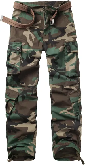 Men's Outdoor Hiking Pants, Tactical Pants Lightweight Casual Work Ripstop Cargo Pants for Men with Pockets
