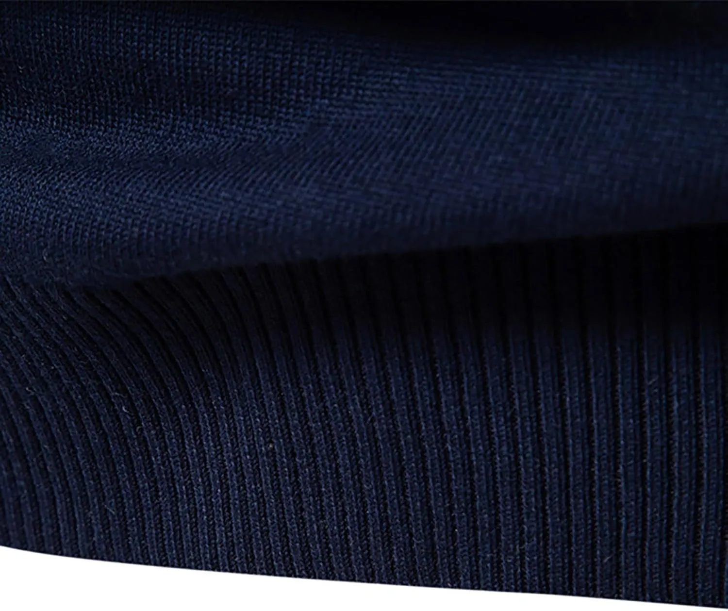 Mens Quarter Zip Sweater Striped Print Turtleneck Pullover Sweater Winter Long Sleeve Business Casual Knit Polo Shirt