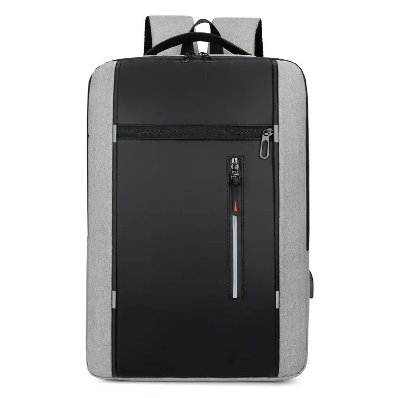 Men's Simple Charging Computer Large Capacity Backpacks