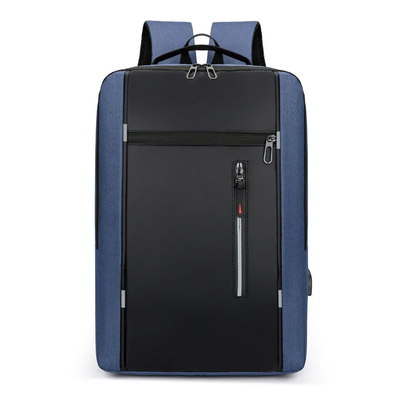 Men's Simple Charging Computer Large Capacity Backpacks