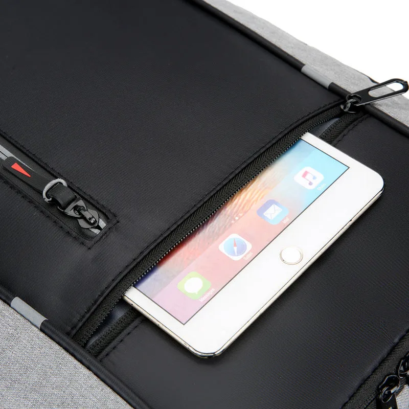 Men's Simple Charging Computer Large Capacity Backpacks