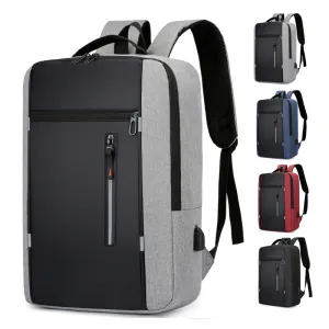 Men's Simple Charging Computer Large Capacity Backpacks
