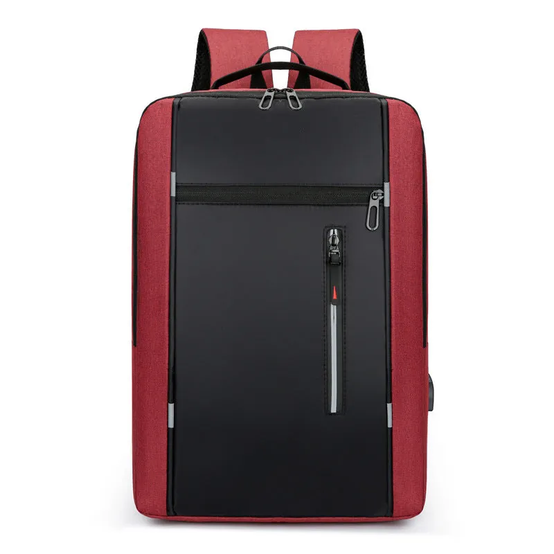 Men's Simple Charging Computer Large Capacity Backpacks