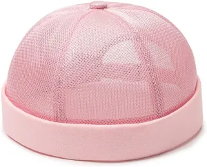 Men's Summer Mesh Brimless Docker Beanie Caps Fashion Outdoor Hip-Hop Sailor Stylish Skull Caps