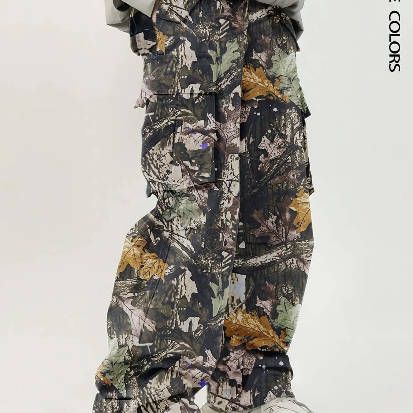Men's Y2K Camo Cargo Pants – Loose Fit, Multi-Pocket