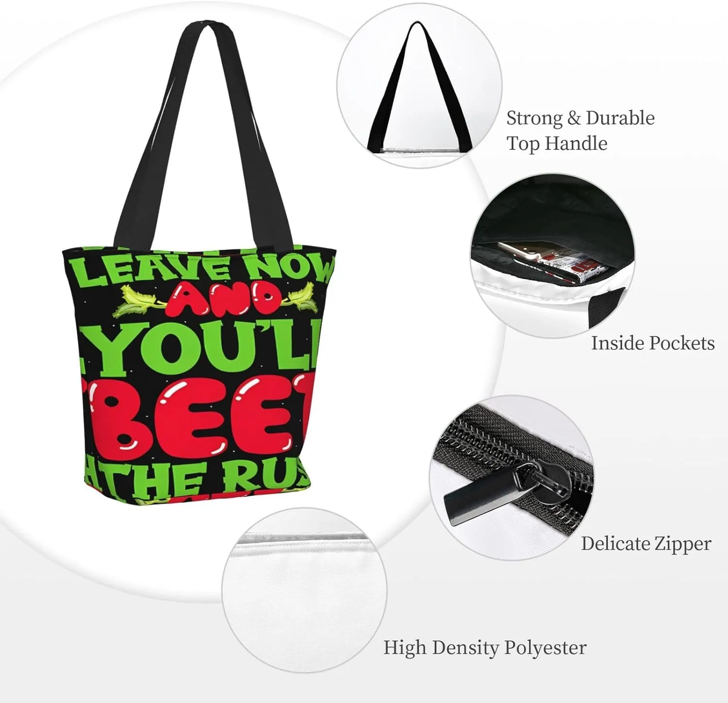 Mentor Teachers inspire Educate Coach Share Influence Tote Bag Shopping Handbag Large Capacity Shoulder Bag