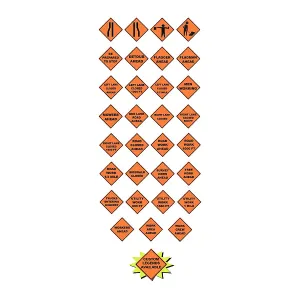 Mesh Roll-Up Signs - Safety Orange