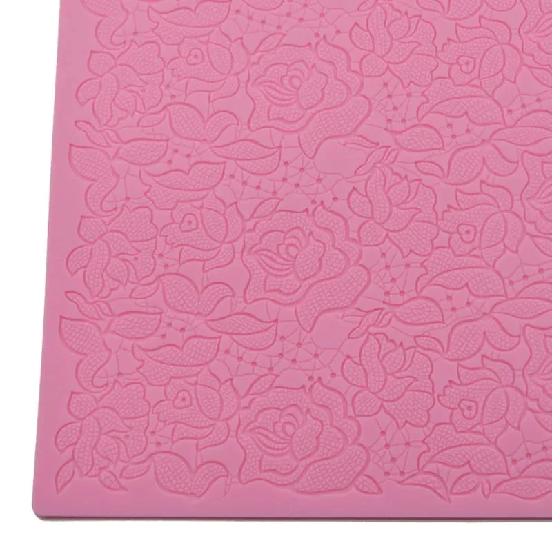 MESH ROSE FLOWERS CAKE LACE MAT