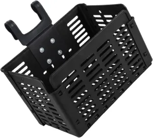 Milisten Foldable Bike Basket Durable Plastic Bicycle Accessory for Front Handlebar for Carrying Food Books and Shopping Goods Compact and Stylish Design for Enhanced Cycling Experience
