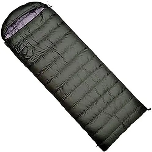 Military Duck Down Sleeping Bag for Camping, Ultralight 800g Waterproof, Army Navy Outdoor Gear