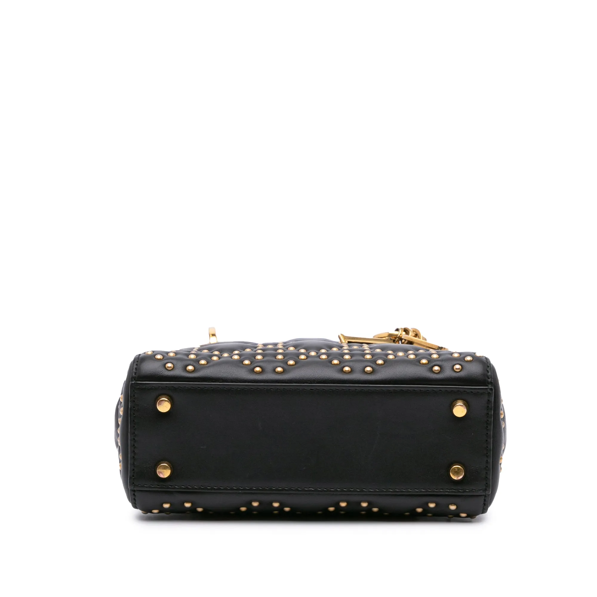 Mini Lambskin Cannage Studded Supple Lady Dior