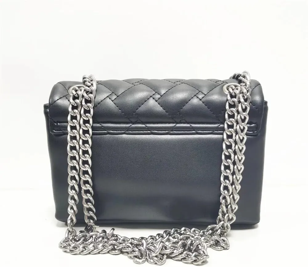 Mini Quilted Eagle Metal Women Shouder Bag Embroidery PU Leather Ladies Cross Body Bag (Large 26x9x18cm)