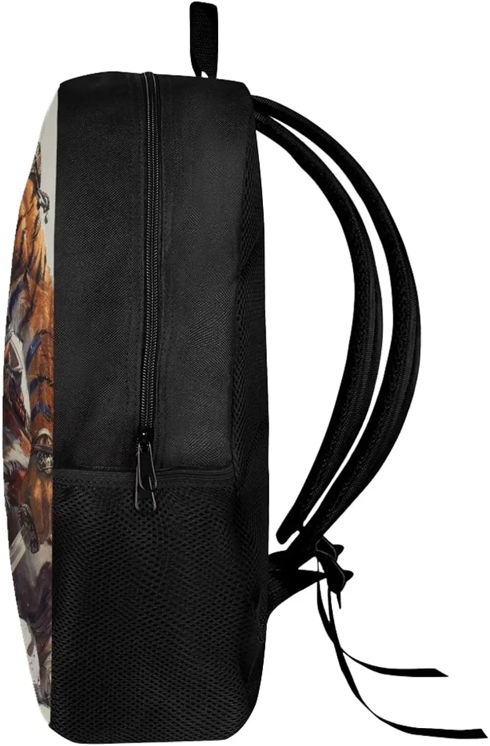 Modysero 17 Inch Funny Backpack for Girls Boys Cool Tiger School Bags with Smooth Zipper Large Capacity Lightweight Student Bookbag with Pockets