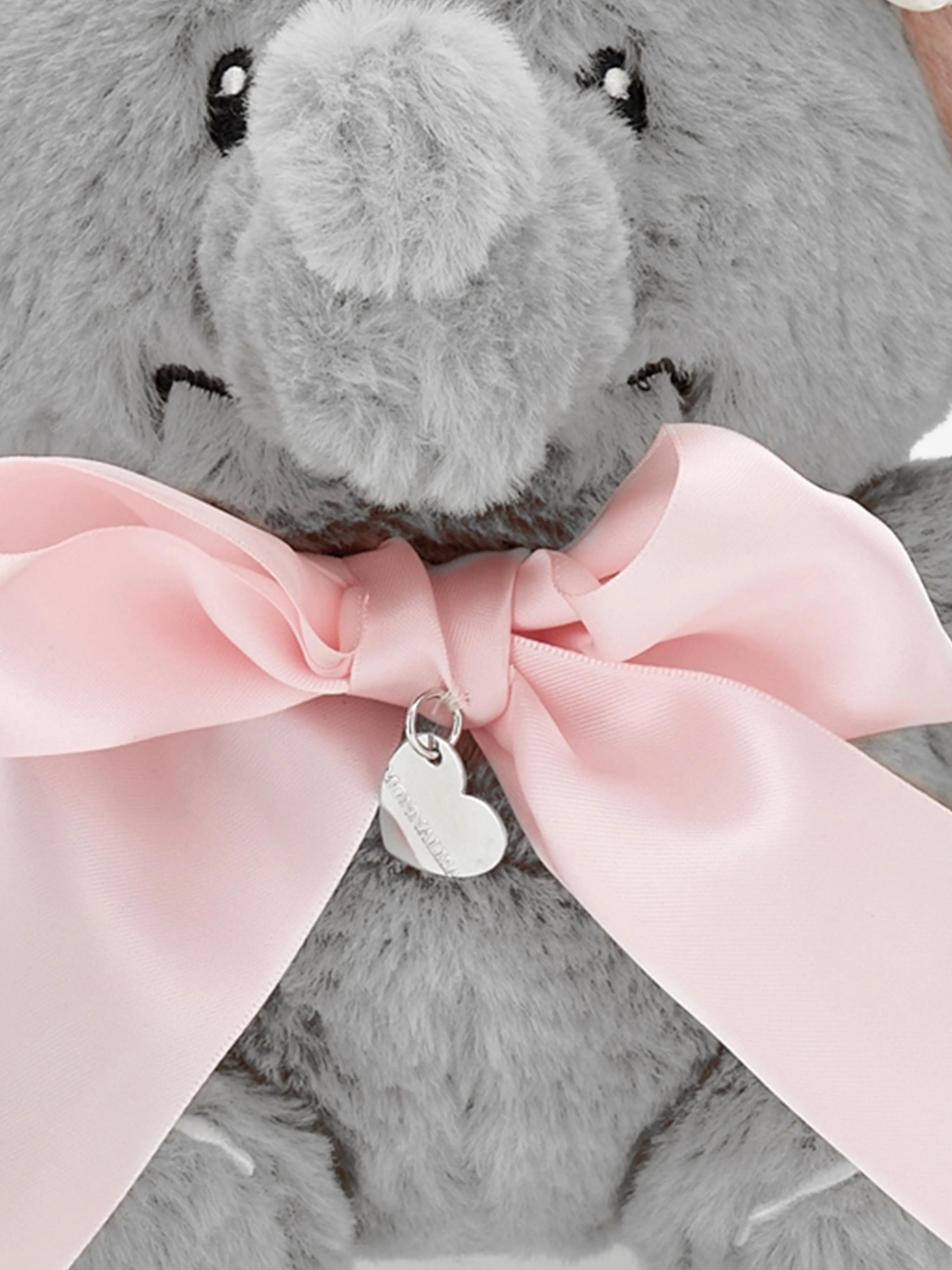 Monnalisa Girls Soft Dumbo Backpack in Grey (25cm)