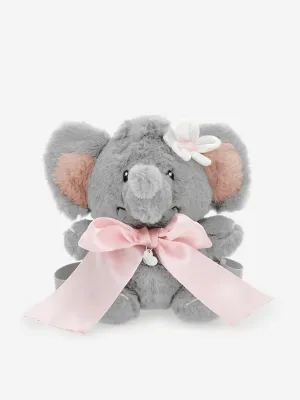 Monnalisa Girls Soft Dumbo Backpack in Grey (25cm)