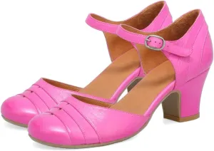 MOOMMO Women Vintage Low Chunky Heel Mary Jane Shoes Pumps Round Closed Toe Cut-out Dress Sandals Ankle Strap 2" Block Heels Mary Janes Dress Shoes Rainbow Patchwork Buckle Office Party Fall 4-11 M US