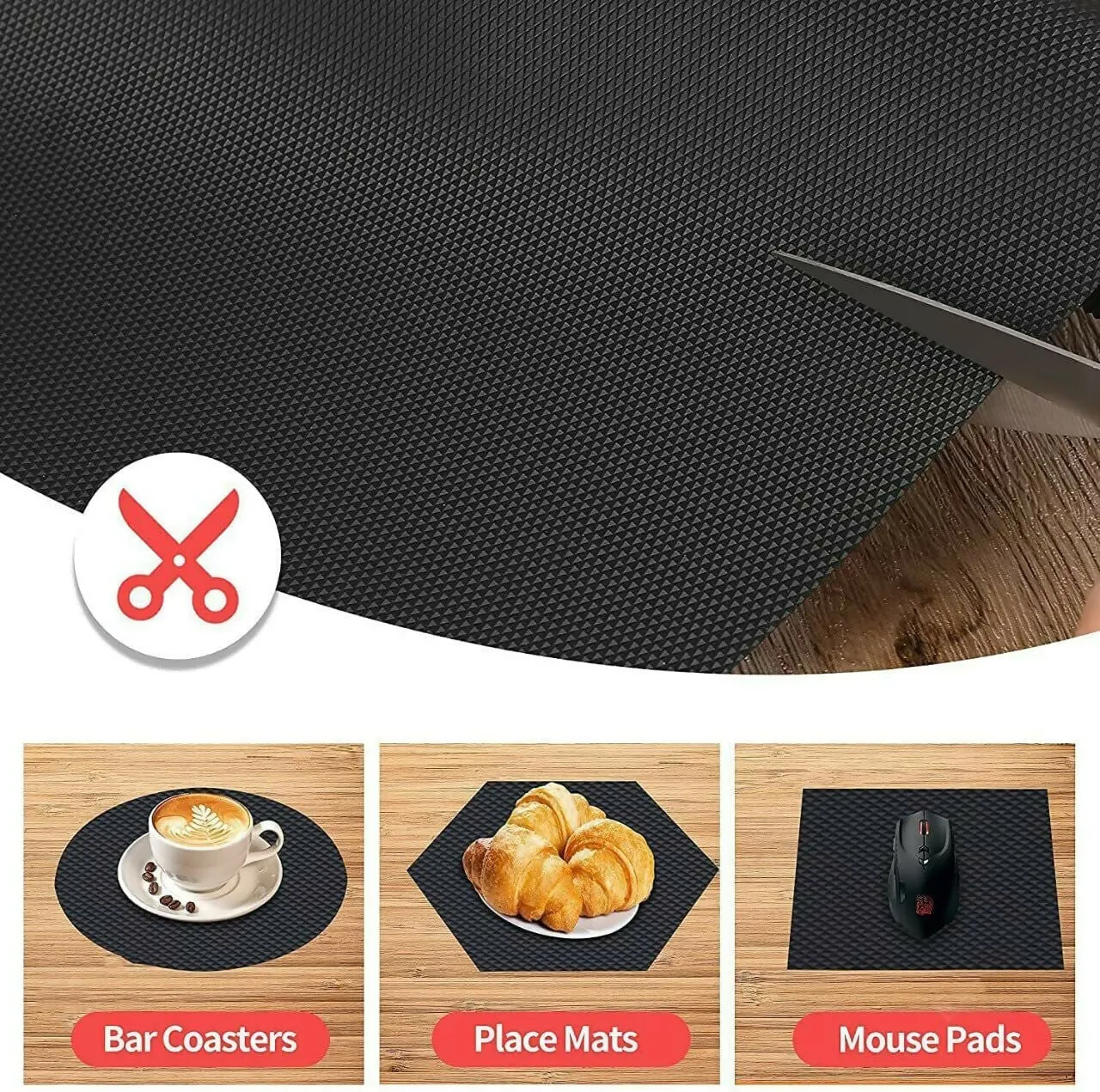 Mopak Decor Plain Eva Printed Solid Fridge Mat & Cover Pack of 1- (3Meters)
