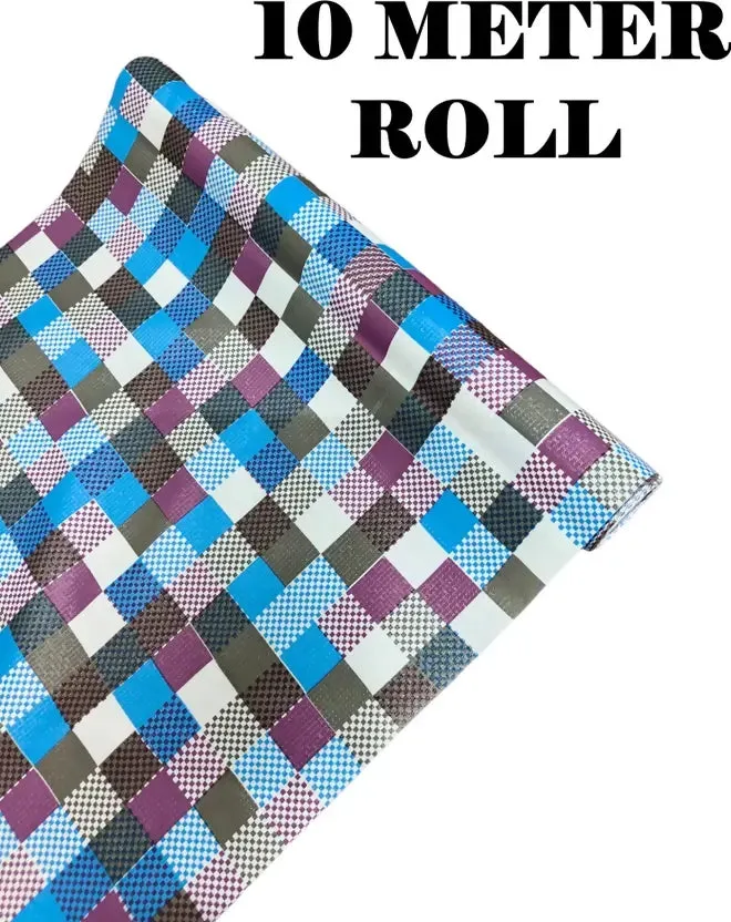 Mopak Decor Polyester Solid Chess Fridge Mat & Cover - Pack of 1 (10Meter).