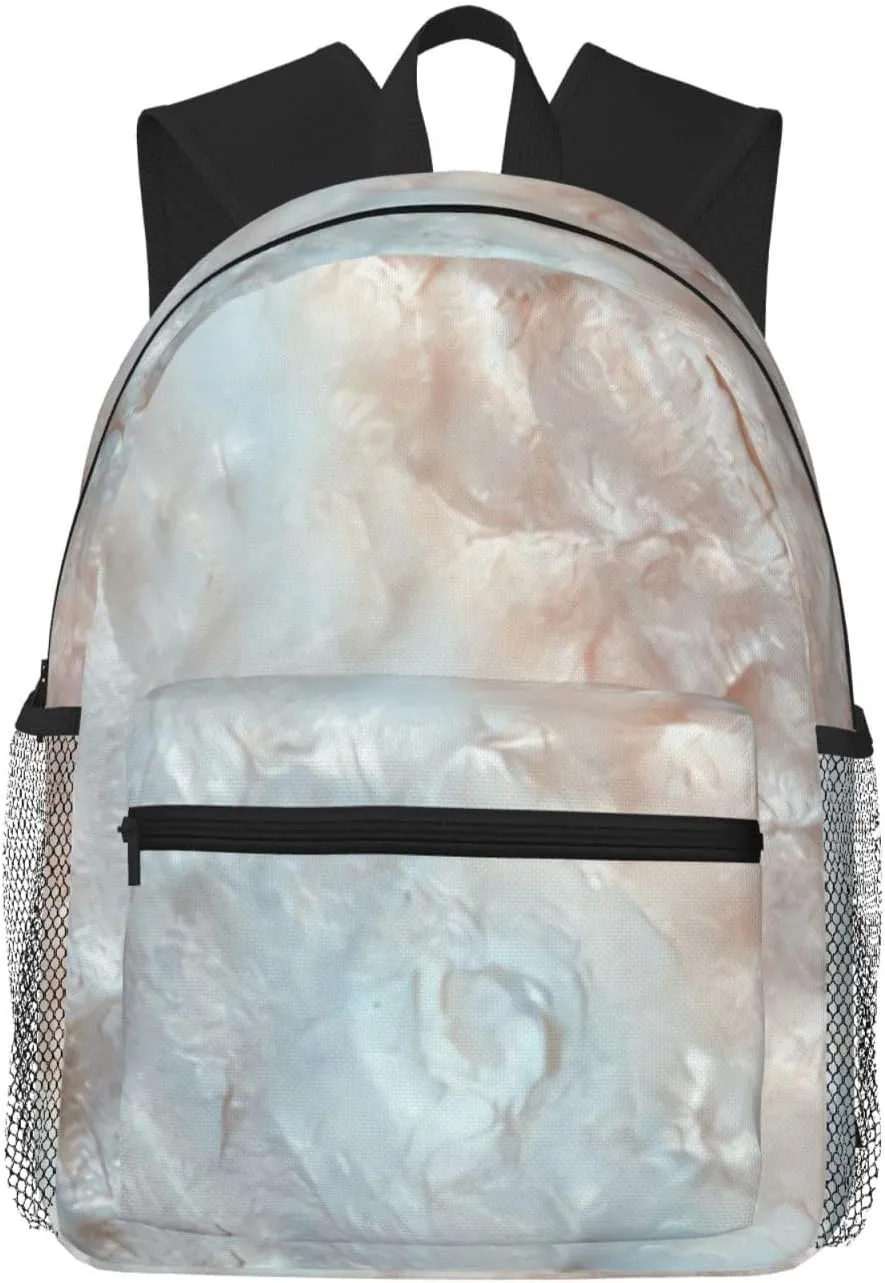 Mother Of Pearl Light Lightweight Packable Backpack Travel Casual Hiking Daypack Foldable Backpack For Men Women